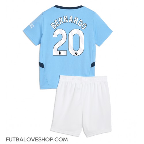 Dres Manchester City Bernardo Silva #20 Domáci pre deti 2024-25 Krátky Rukáv (+ trenírky)